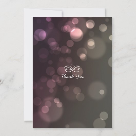 Invitation Moderne Chic Parties scintillant Bokeh Bachelorett (Dos)