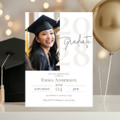 Invitation Moderne Chic Photo Graduation