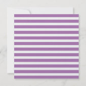Invitation Moderne Chic Purple Blancs Doux 16 (Dos)