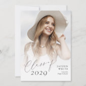 Invitation Moderne Chic Script Promotion 2025 Photo Remise de (Devant)