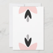 Invitation moderne chrétienne rose Psaume 46:10 po (Dos)