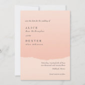 Invitation Moderne Classique Elegant Blush Enregistrer la dat (Devant)