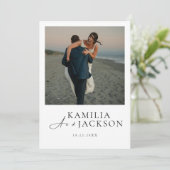 Invitation Moderne Classique - Élégante et Minimal (Debout devant)