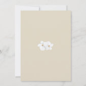 Invitation Moderne classique Orchidées Blanches Aquarelle Dat (Dos)