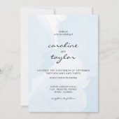 Invitation Moderne collection de mariage aquarelle minimalist (Devant)