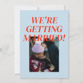 Invitation Moderne coloré brillant rétro Bold Mariage (Dos)