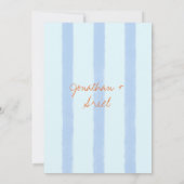 Invitation Moderne coloré main Whimsical Mariage écrit (Dos)