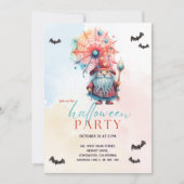 Invitation Moderne coloré Pastel Blue Wizard Halloween Party (Devant)