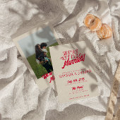 Invitation Moderne Colorful Retro Bold Funky Unique Mariage