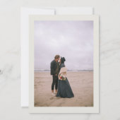 Invitation Moderne contemporain élégant 2 mariage photo (Dos)