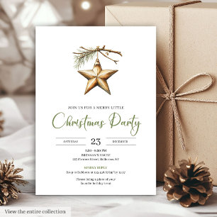 Invitation Moderne couleurs neutres boho pour un dîner de vac