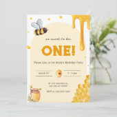 Invitation Moderne Cute C’est tellement doux d’être le premie (Debout devant)