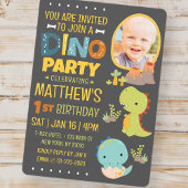 Invitation Moderne Cute Dinosaur Dino fête d'anniversaire pou