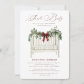 Invitation Moderne Cute Elegant Père Noël Baby Baby shower (Devant)