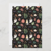 Invitation Moderne Cute Halloween Peek a Boo Baby shower (Dos)