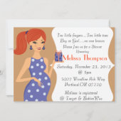 Invitation moderne de baby shower (Devant)