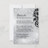 Invitation moderne de bal masqué (Dos)