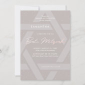 Invitation moderne de Bar Mitzvah (Devant)