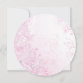 Invitation moderne de cercle de baptême de bébé (Dos)