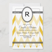 Invitation moderne de Chevron avec le chevr (Devant)