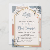 Invitation moderne de dîner Iftar floral Boho pour (Devant)