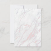 Invitation moderne de douche en marbre rose et gri (Dos)