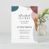 Invitation moderne de douche nuptiale (Debout devant)