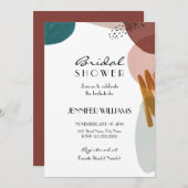 Invitation moderne de douche nuptiale (Devant / Derrière)