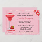 Invitation moderne de douche nuptiale (Devant / Derrière)