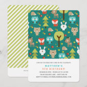 Invitation moderne de fête d'anniversaire d'amis (Devant / Derrière)