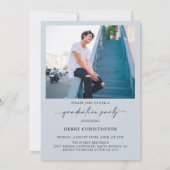 Invitation moderne de fête de fin d'études avec ph (Dos)