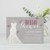 Invitation moderne de Fête de la mariée de (Debout devant)
