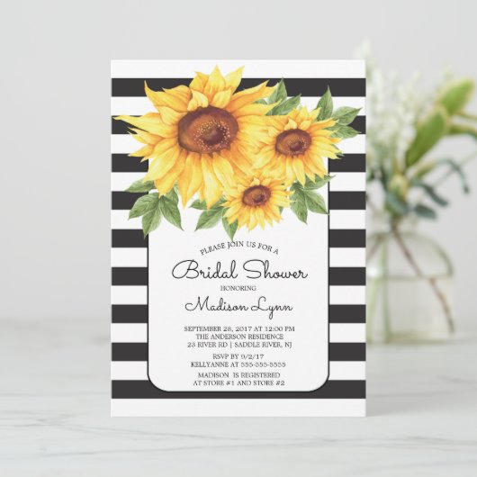 Invitation moderne de Fête de la mariée de (Debout devant)