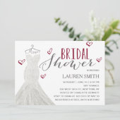 Invitation moderne de Fête de la mariée de (Debout devant)