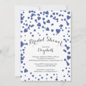 Invitation moderne de Fête de la mariée de coeurs (Devant)