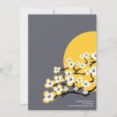 Invitation moderne de Fête de la mariée de fleurs (Dos)