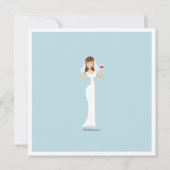 Invitation moderne de Fête de la mariée de thème (Dos)