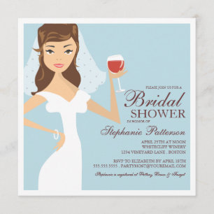 Invitation moderne de Fête de la mariée de thème