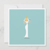 Invitation moderne de Fête de la mariée de thème (Dos)