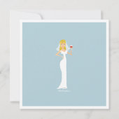 Invitation moderne de Fête de la mariée de thème (Dos)