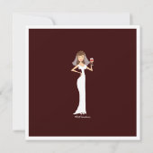 Invitation moderne de Fête de la mariée de thème (Dos)