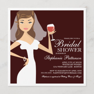 Invitation moderne de Fête de la mariée de thème