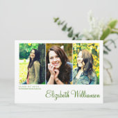 Invitation moderne de fête de remise des diplômes (Debout devant)