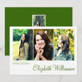 Invitation moderne de fête de remise des diplômes (Devant / Derrière)