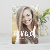 Invitation moderne de fête de remise des diplômes (Debout devant)