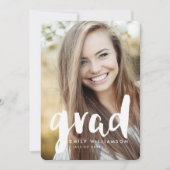 Invitation moderne de fête de remise des diplômes (Devant)