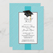 Invitation moderne de fête de remise des diplômes (Devant / Derrière)