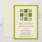 Invitation moderne de fête de vacances de bureau (Devant / Derrière)
