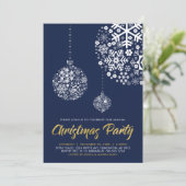 Invitation moderne de fête de vacances d'hiver Nav (Debout devant)