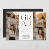 Invitation Moderne de l'inclinaison | Collage de photos (Devant / Derrière)